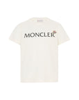 T-shirt bianca con logo classico Moncler