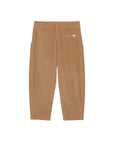 Pantalone a costine mattone con patch logo Lacoste