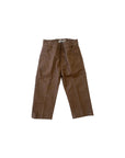 Pantalone marrone baby con dettagli logo Manuel Ritz sul retro
