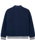 Giubbino collage blu con patch logo Lacoste