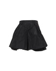 Pantaloncino blu navy con patch logo Moncler