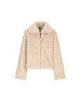 Giubbino Eira beige con patch logo Moncler