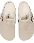 Sabot Boston beige con dettagli logo Birkenstock