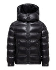 Giubbino Maya nero con dettaglio patch Moncler