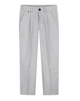 Pantalone grigio con dettagli logo Boss
