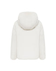 Giubbino pelliccia reversibile panna con dettagli logo Colmar