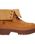 Stivali beige platform con risvolto Timberland