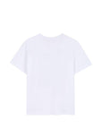 T-shirt bianca oversize con dettagli logo Givenchy frontali
