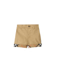 Bermuda beige con richiamo check Burberry