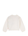 Maglione bianco con pinguino e paillettes Billieblush