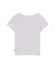T-shirt cropped bianca con dettaglio stampato Billieblush