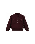 Maglione bordeaux con dettagli in metallo Chloè