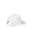 Cappello con visiera bianco con logo Moncler cucito