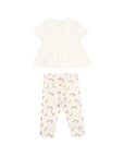 Completo t-shirt e leggings bianco Moncler