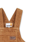 Salopette a costine mattone con dettagli logo Timberland