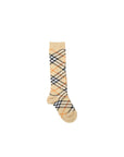 Calzini beige con stampa check Burberry
