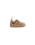 Scarpe beige con stampa check Burberry