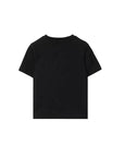 T-shirt nera con dettagli check Burberry