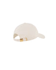 Cappello con visiera beige con logo a contrasto Chloè