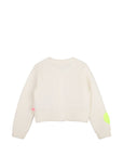 Cardigan bianco con dettagli cuori Billiebllush