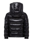 Giubbino Maya nero con dettaglio patch Moncler
