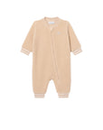 Tutina teddy beige con patch logo Lacoste