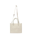 Borsa beige con dettagli logo Lanvin