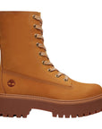 Stivali beige platform con risvolto Timberland