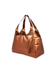 Borsa bronzo con stampa logo Sundek
