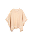 Mantella beige con dettaglio logo a intarsio Chloè