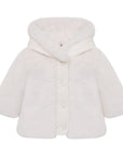 Giubbino Viona bianco baby con dettaglio patch Moncler
