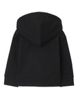 Felpa baby nera con dettaglio check Burberry