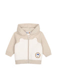 Felpa beige con dettaglio orso e logo cucito Timberland