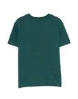 T-shirt verde con stampa logo Timberland a contrasto frontale