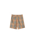 Bermuda beige con logo check Burberry