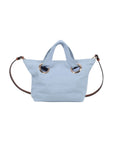 Borsa azzurra con dettaglio logo Chloè cucito