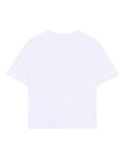 T-shirt bianca con stampa scarpe Lanvin