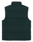 Smanicato verde con patch logo Lacoste cucito frontale