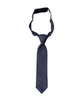 Cravattino blu con dettagli logo cuciti Armani