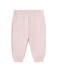 Completo in felpa rosa con dettagli logo Lacoste