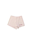 Pantaloncino rosa con stampa logo Palm Angels