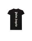 Abito nero con stampa logo Palm Angels