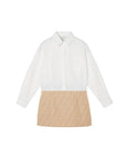 Abito beige con dettagli FF Fendi
