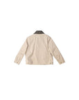 Giacca trapuntata beige con dettagli logo Fendi