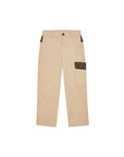 Pantalone beige con dettagli logo FF Fendi