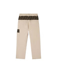 Pantalone beige con dettagli logo Fendi
