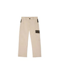 Pantalone beige con dettagli logo Fendi