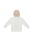 Felpa beige con dettagli logo FF Fendi
