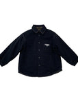 Giacca camicia reversibile nero e con stampa FF Fendi