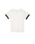 T-shirt bianca con dettagli FF Fendi